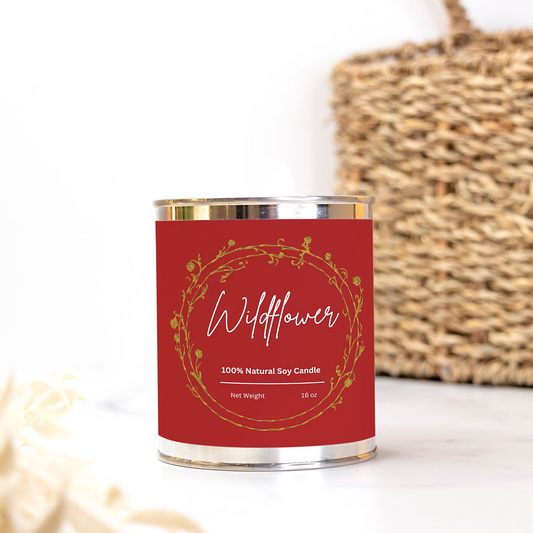 Wildflower Scented Soy Candle (16 oz.)